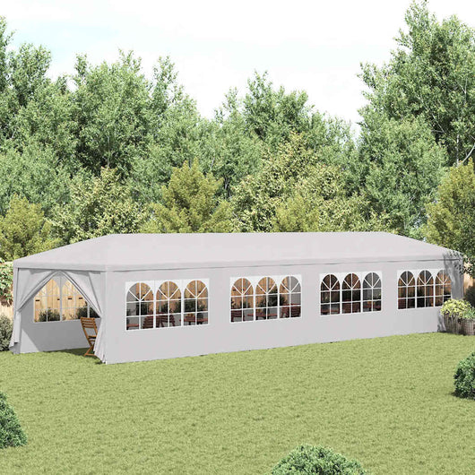 Gazebo da Giardino 3x12 m Bianco 91429