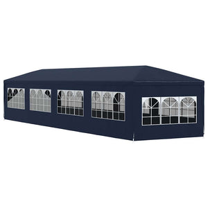 Gazebo da Giardino 3x12 m Blu