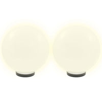 vidaXL Set Lampade a LED Sferiche 2 pz 30 cm in PMMA