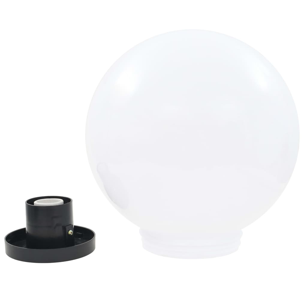 vidaXL Set Lampade a LED Sferiche 2 pz 30 cm in PMMA