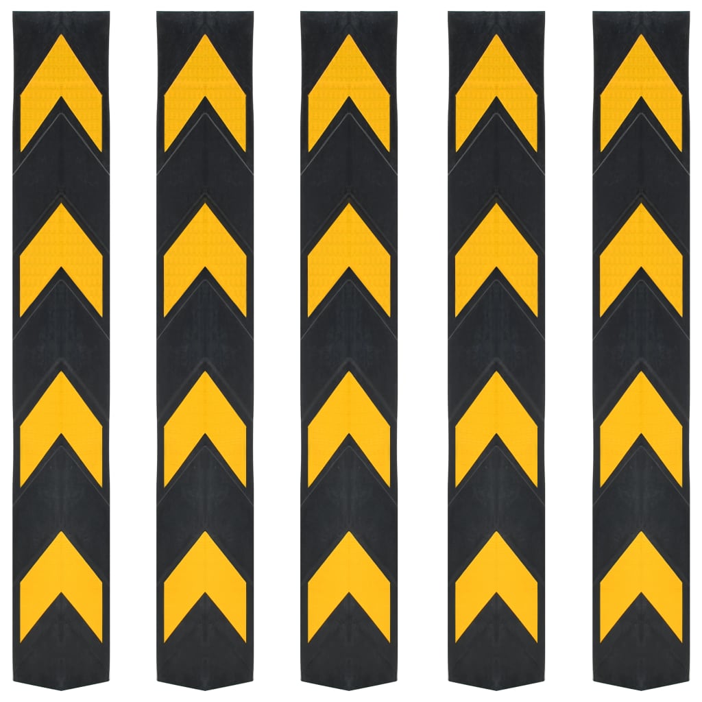 Protezioni Angolari Riflettenti 5 pz in Gomma 80 cm  cod mxl 77004