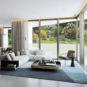 Pellicola Finestra Sabbiata Adesiva a Righe 0,9x10 m 142789