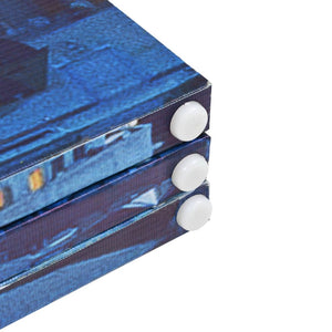 Paravento-Divisorio Pieghevole 120x170 cm Stampa Parigi di Notte