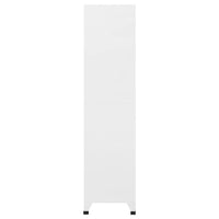 Armadietto a Chiave a 18 Scomparti in Metallo 90x40x180 cm 245966