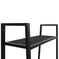 Libreria a Scala con 4 Ripiani in Metallo Nero cod mxl 47693