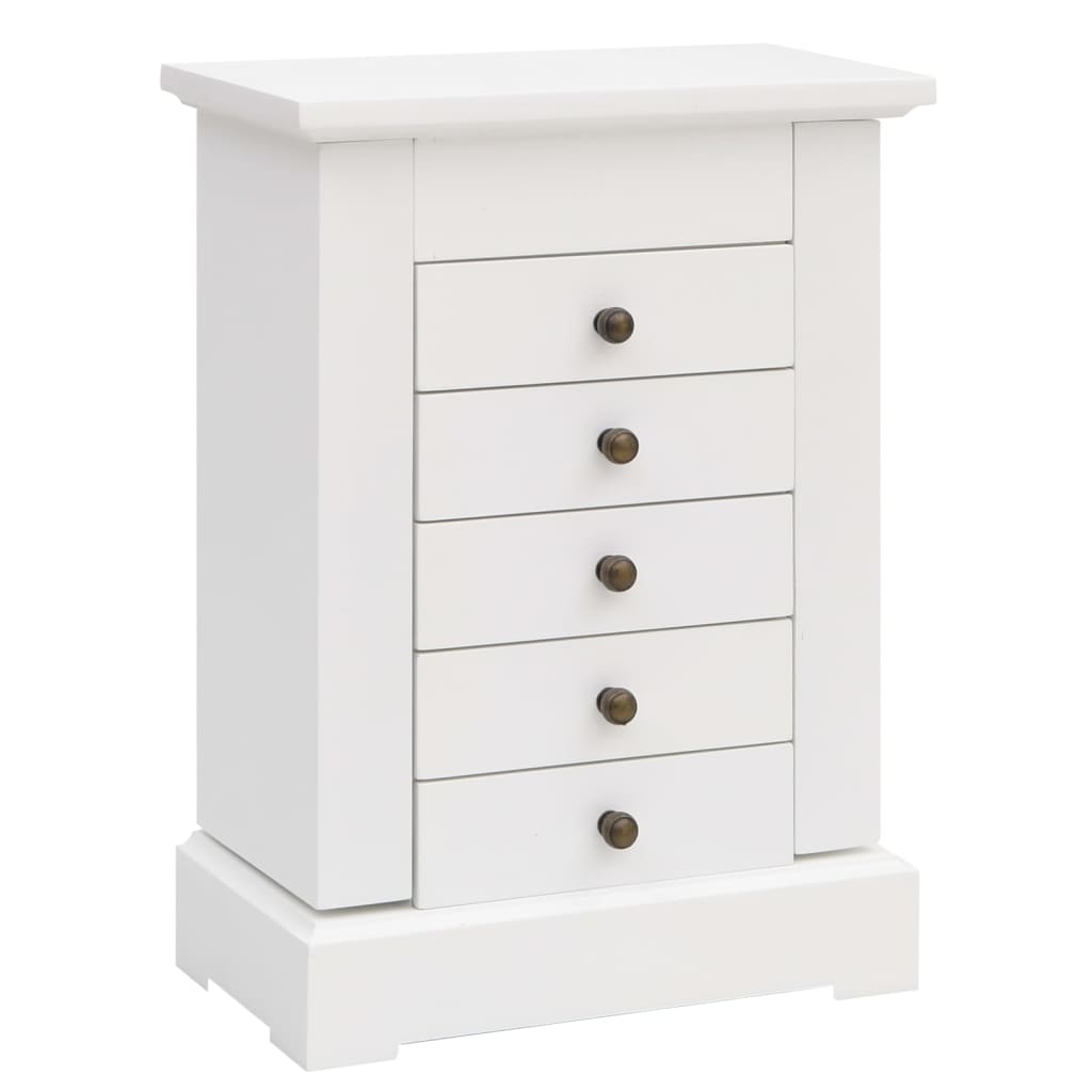 Armadietto per Gioielli con Specchio-Mobile con specchio in MDF 25x13,5x34 cm