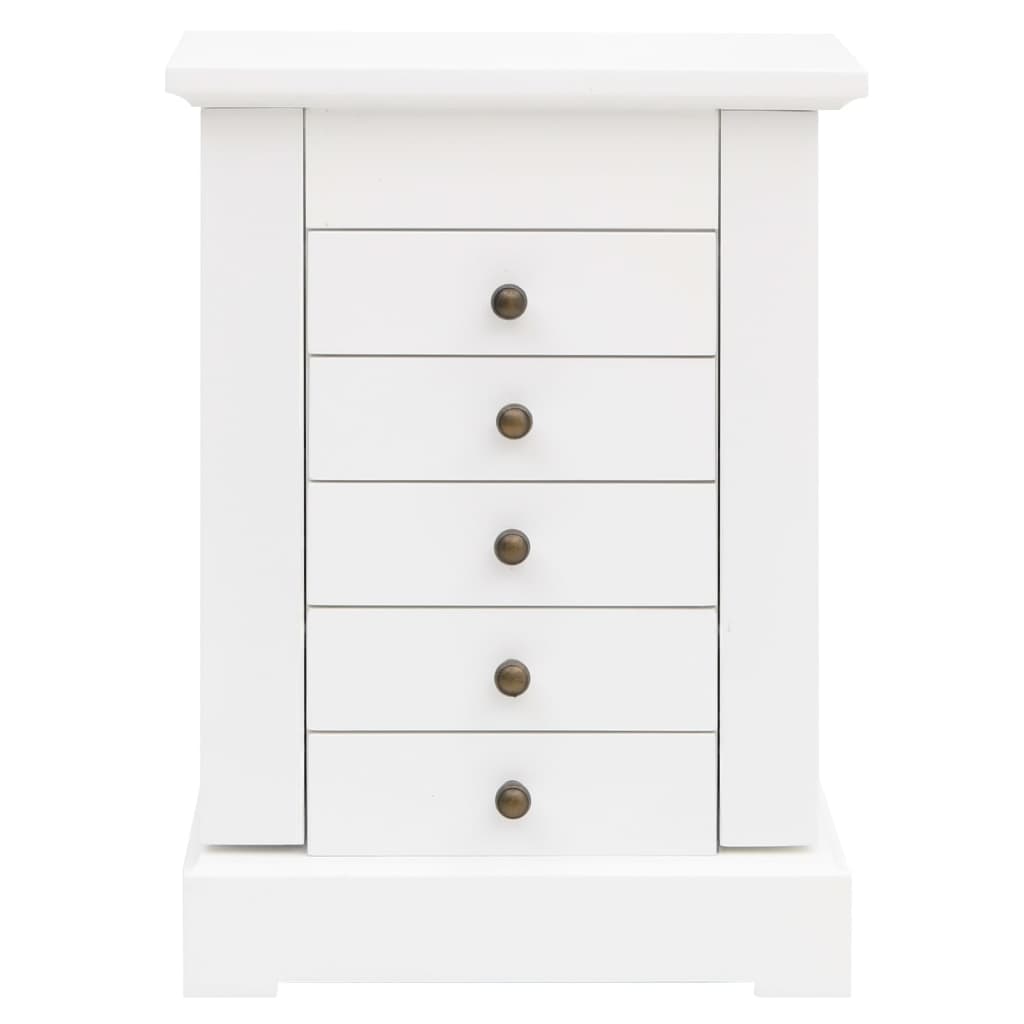 Armadietto per Gioielli con Specchio-Mobile con specchio in MDF 25x13,5x34 cm