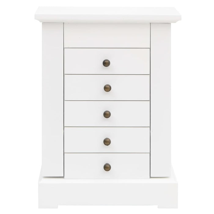 Armadietto per Gioielli con Specchio-Mobile con specchio in MDF 25x13,5x34 cm