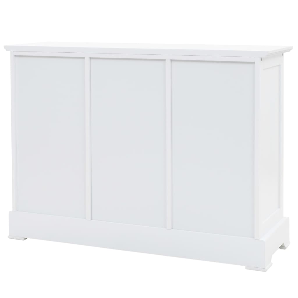 Credenza con 3 Ante in MDF e Legno di Pino 105x35x77,5 cm 245754
