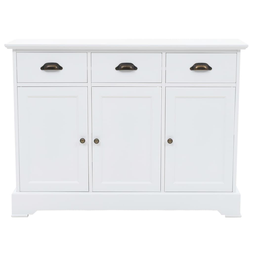 Credenza credenza consolle mobile contenitore con 3 ante in MDF e legno di pino 105 cm 4402117