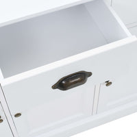 Credenza con 3 Ante-Buffet in MDF e Legno di Pino 105x35x77,5 cm