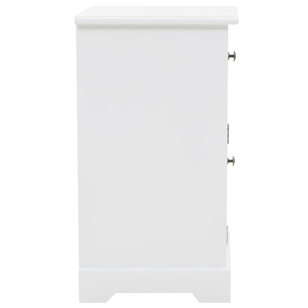 Comodino in MDF e Legno di Pino 35x32x59 cm 245757