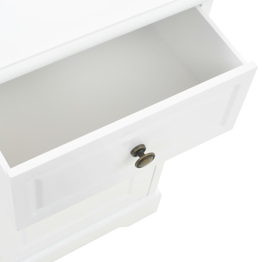 Comodino in MDF e Legno di Pino 35x32x59 cm 245757