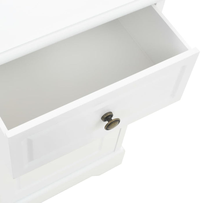 Comodino in MDF e Legno di Pino 35x32x59 cm 245757