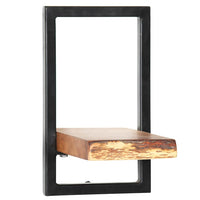 Set di Mensole 5 pz in Legno Massello di Acacia e Acciaio cod mxl 53157