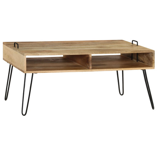 Tavolino da Salotto in Legno Massello di Mango 100x60x45 cm 246020