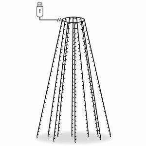 Luci per Albero di Natale con 150 LED 150 cm 50698