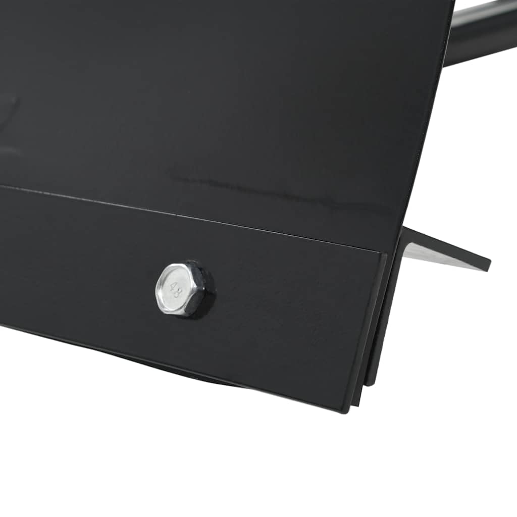 Spazzaneve per ATV 120x38 cm Nero 142916