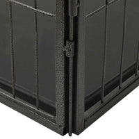 Box per Cuccioli in Acciaio 91,5x59x61 cm cod mxl 69336