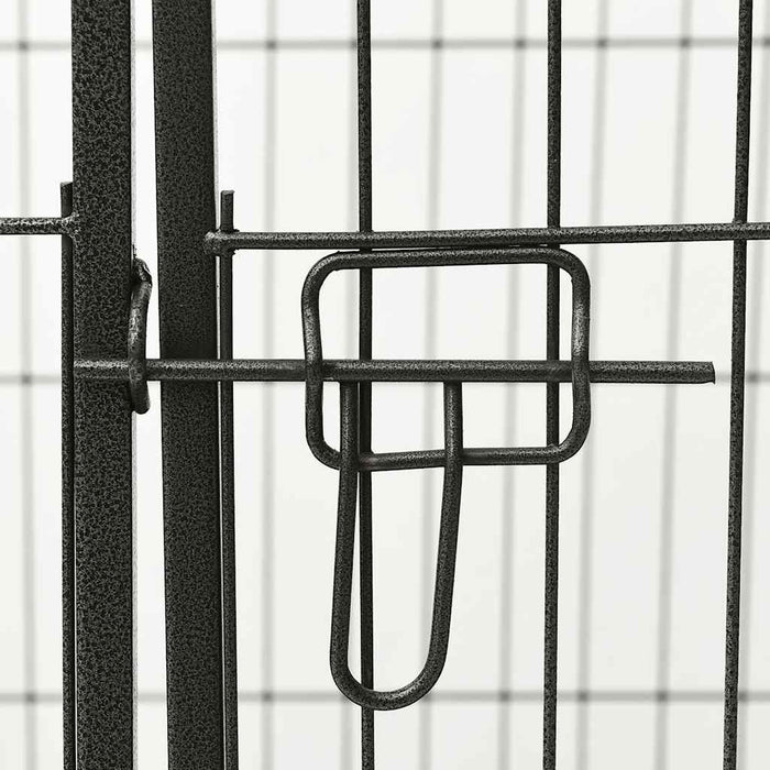 Box per Cuccioli in Acciaio 91,5x59x61 cm cod mxl 69336