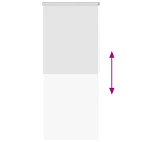 Tenda a Rullo per Doccia 80x240 cm Bianco 142841