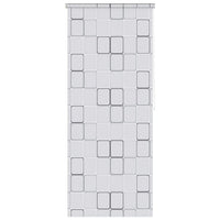 Tenda a Rullo per Doccia 80x240 cm con Motivo a Quadrati  cod mxl 12642