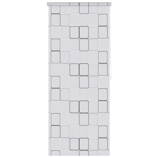 Tenda a Rullo per Doccia 80x240 cm con Motivo a Quadrati  cod mxl 12642