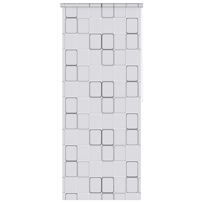 Tenda a Rullo per Doccia 80x240 cm con Motivo a Quadrati  cod mxl 12642