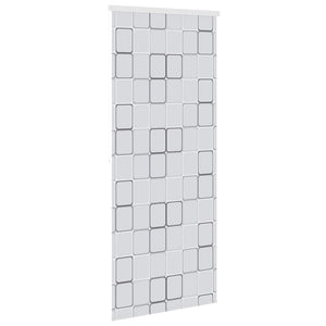 Tenda a Rullo per Doccia 80x240 cm Quadrati 142847