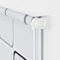 Tenda a Rullo per Doccia 80x240 cm con Motivo a Quadrati  cod mxl 12642