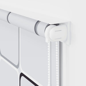 Tenda a Rullo per Doccia 80x240 cm Quadrati 142847