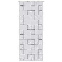 Tenda a Rullo per Doccia 100x240 cm Quadrati 142848