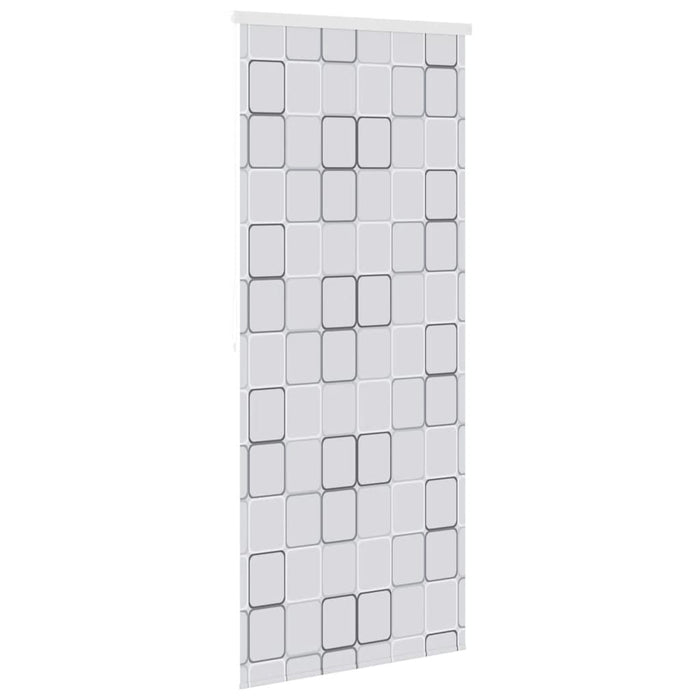 Tenda a Rullo per Doccia 100x240 cm con Motivo a Quadrati