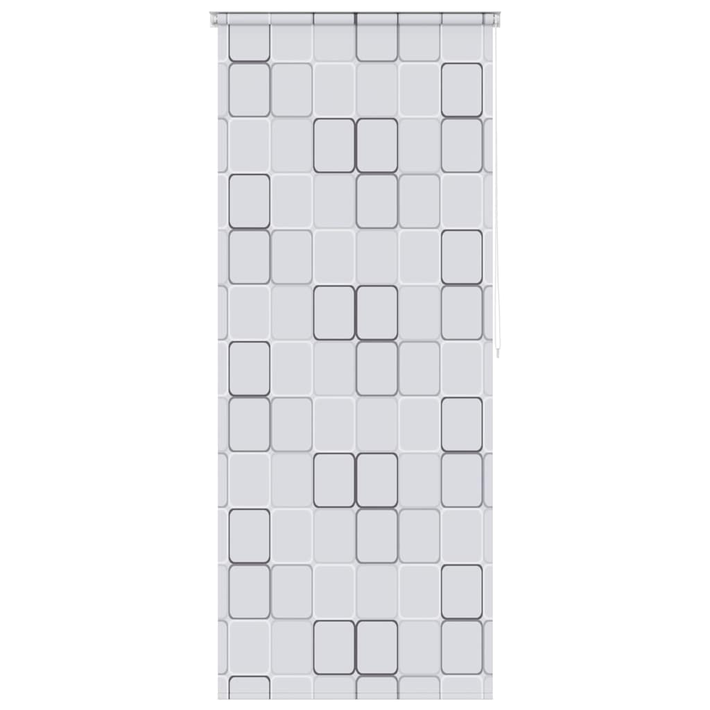 Tenda a Rullo per Doccia 120x240 cm Quadrati 142849