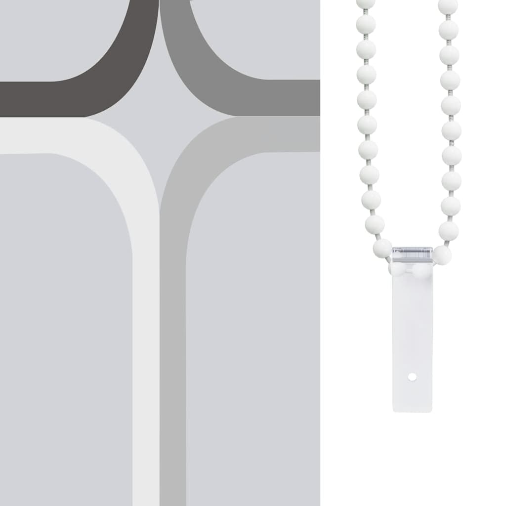 Tenda a Rullo per Doccia 120x240 cm con Motivo a Quadrati