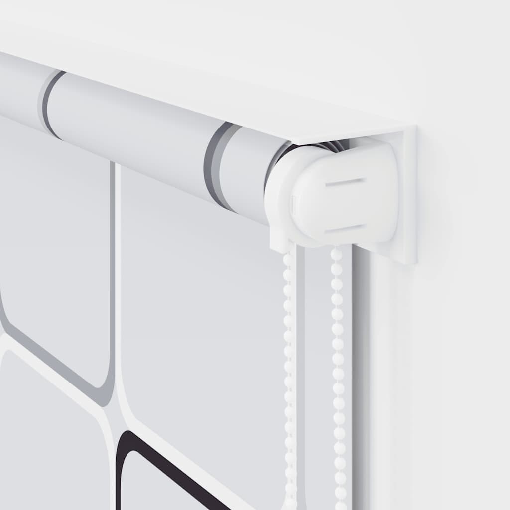 Tenda a Rullo per Doccia 120x240 cm Quadrati 142849