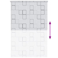 Tenda a Rullo per Doccia 160x240 cm Quadrati 142851