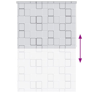 Tenda a Rullo per Doccia 160x240 cm Quadrati 142851