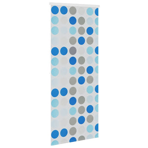 Tenda a Rullo per Doccia 100x240 cm con Motivo a Cerchi  cod mxl 19118