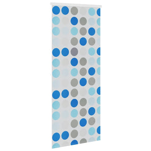 Tenda a Rullo per Doccia 120x240 cm con Motivo a Cerchi 142855