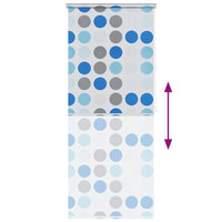 Tenda a Rullo per Doccia 120x240 cm con Motivo a Cerchi  cod mxl 15232