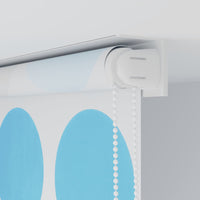 Tenda a Rullo per Doccia 140x240 cm con Motivo a Cerchi 142856