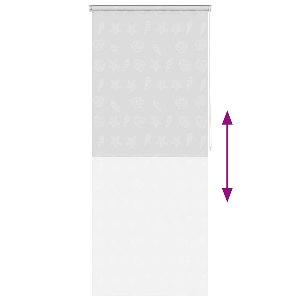 Tenda a Rullo per Doccia 80x240 cm con Motivo Stella Marina  cod mxl 11596