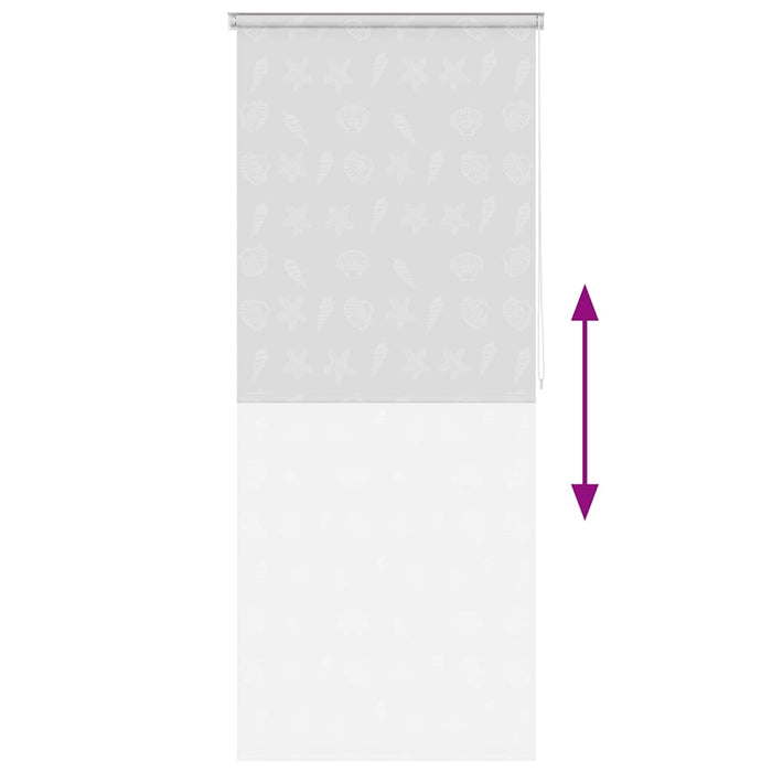 Tenda a Rullo per Doccia 80x240 cm con Motivo Stella Marina  cod mxl 11596