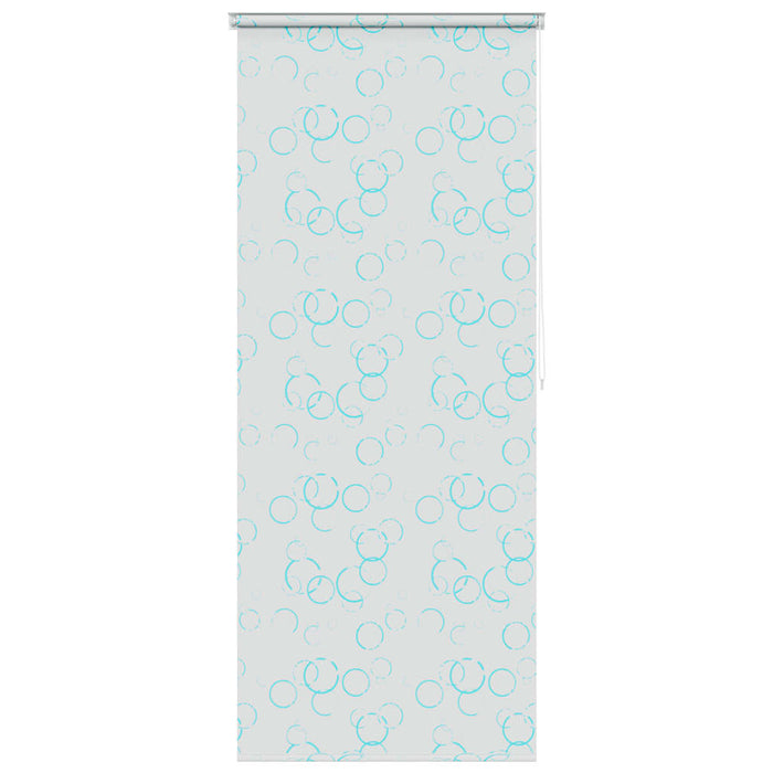 Tenda a Rullo per Doccia 80x240 cm con Motivo a Bolle 142865