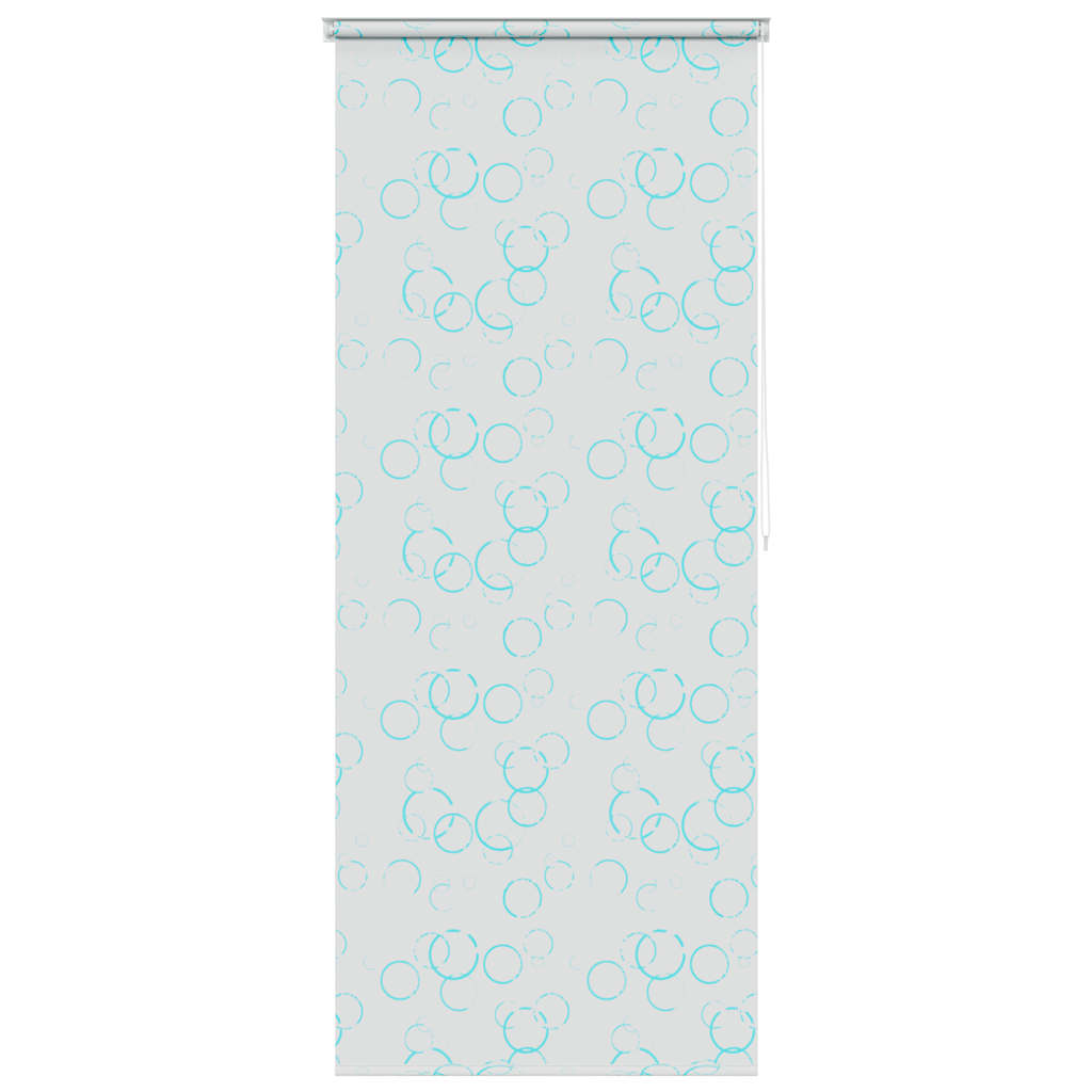 Tenda a Rullo per Doccia 80x240 cm con Motivo a Bolle