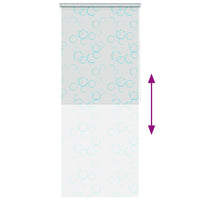 Tenda a Rullo per Doccia 80x240 cm con Motivo a Bolle