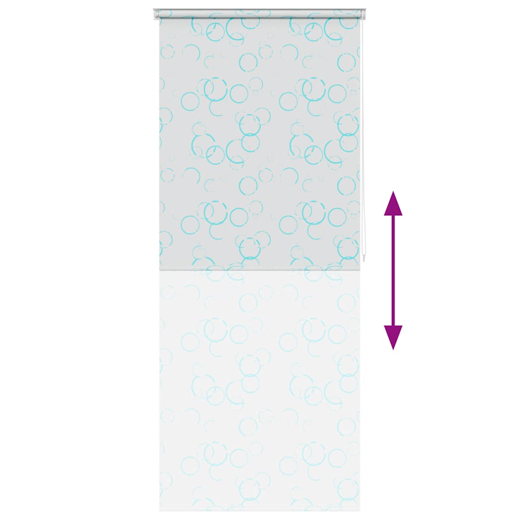 Tenda a Rullo per Doccia 100x240 cm con Motivo a Bolle  cod mxl 15100