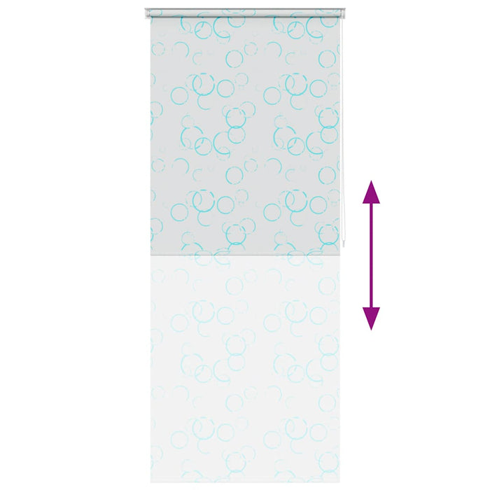 Tenda a Rullo per Doccia 120x240 cm con Motivo a Bolle  cod mxl 9983