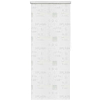 Tenda a Rullo per Doccia 80x240 cm con Scritta Splash